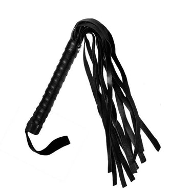Frusta BDSM Elegante con Frange in Pelle Sintetica, 44 cm